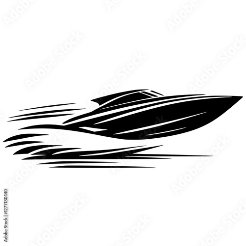 Jet ski silhouette