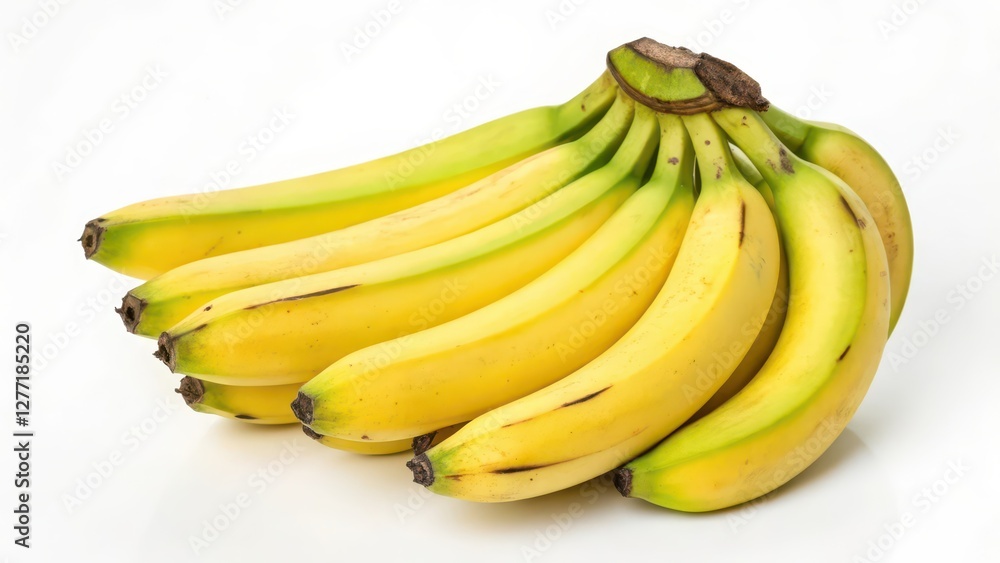 Bunch of Bananas on White Background Bunch of Bananas on White Background