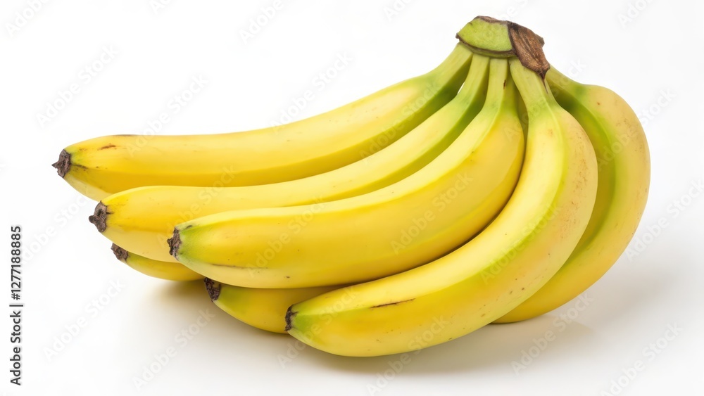 Bunch of Bananas on White Background Bunch of Bananas on White Background