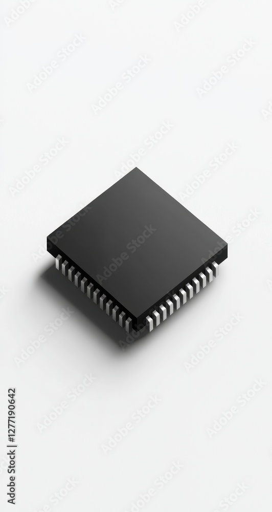 Detailed View of a Modern Electronic Chip Detailed View of a Modern Electronic Chip