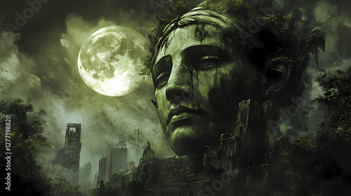 The republic's likeness is depicted as a bust on the brazilian real. Nightmare Realm Overgrowth. Illustration