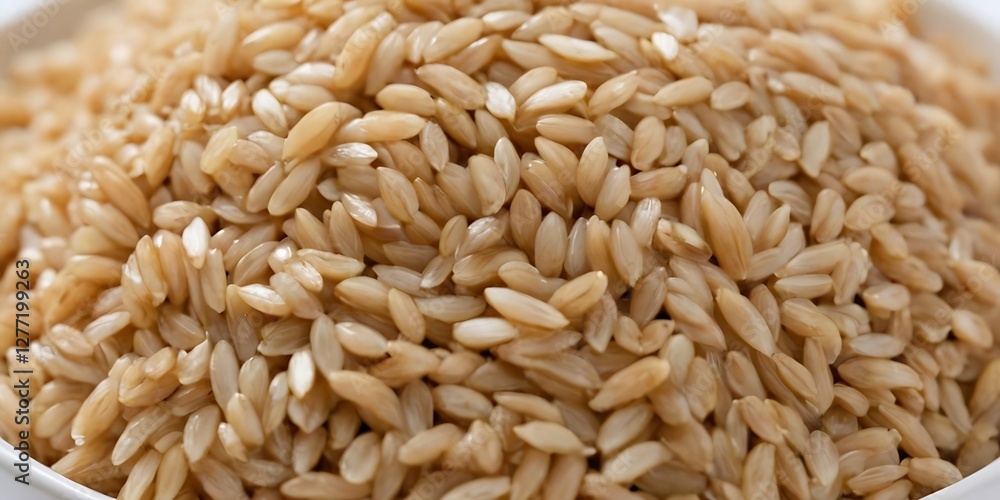 Brown rice on white background,Pile of uncooked brown rice isolated on white background close up,horizontal, no people, photography, seed, ingredient, white background, food, organic, brown rice,78 Brown rice on white background,Pile of uncooked brown rice isolated on white background close up,horizontal, no people, photography, seed, ingredient, white background, food, organic, brown rice,78
