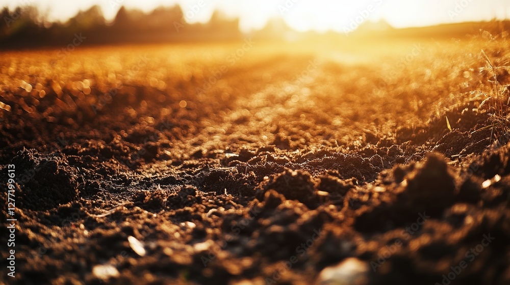 Toxic fertilizer affecting soil and crop health in a field. Featuring chemical exposure and environmental damage Toxic fertilizer affecting soil and crop health in a field. Featuring chemical exposure and environmental damage