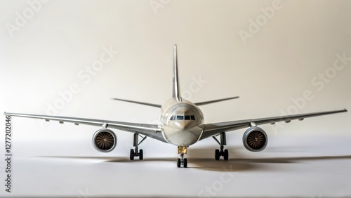 Airplane Model on White Background