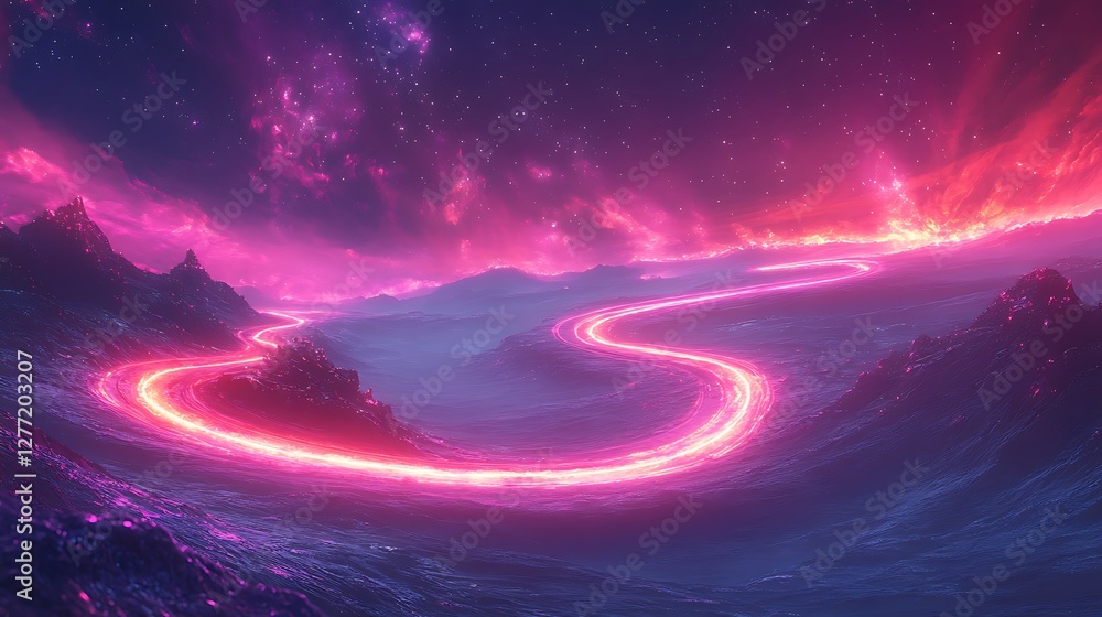 Obraz premium Incredible Cosmic Scene with a Massive Planet and Stunning Atmosphere Photo