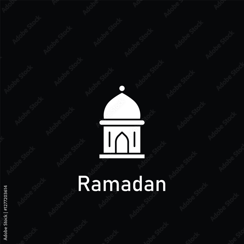 Simple Ramadhan Icon for Festive and Religious Designs Simple Ramadhan Icon for Festive and Religious Designs