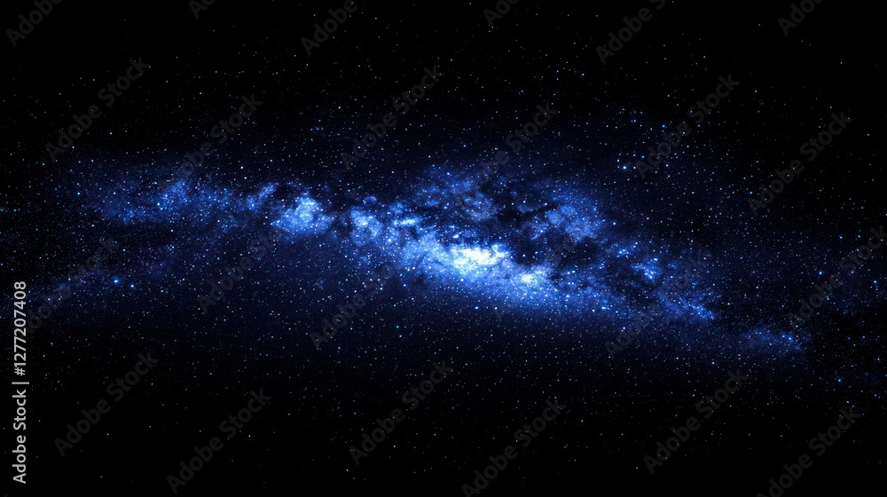 Obraz premium Cosmic expanse, Milky Way galaxy, deep space, night sky