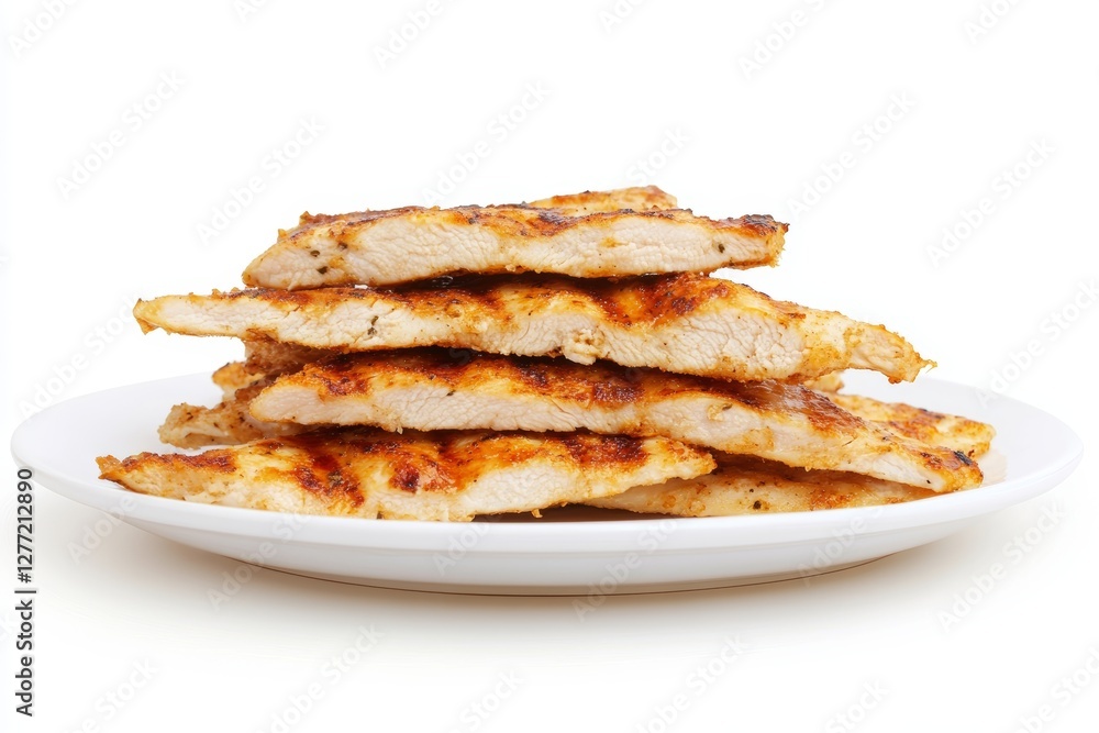 Stack of chicken wings on a white plate Stack of chicken wings on a white plate