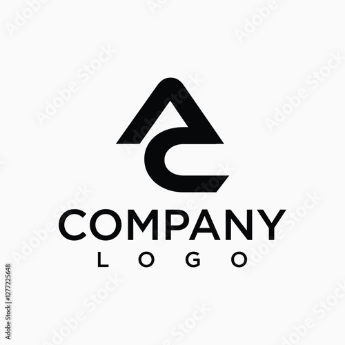 letter ac logo design vector template