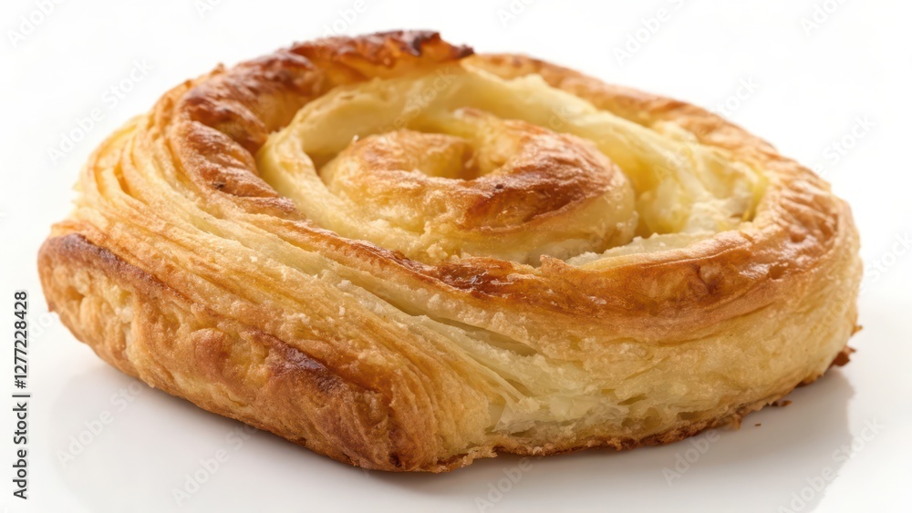Pastry, swirl, baked, bread, sweet, dessert, food, white background Pastry, swirl, baked, bread, sweet, dessert, food, white background