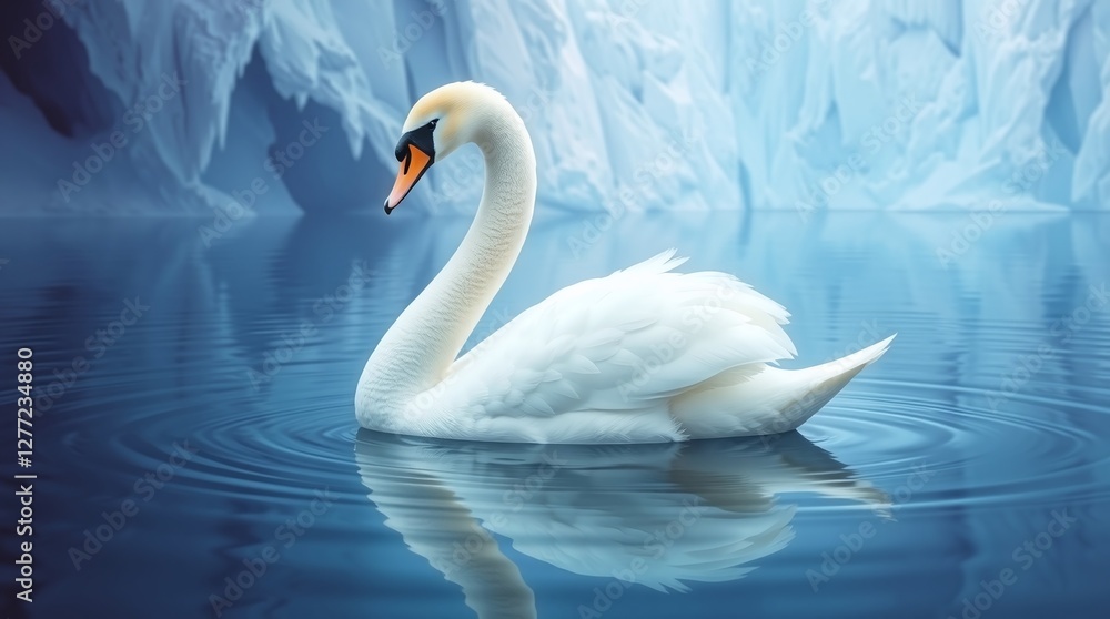 Obraz premium swans on the lake