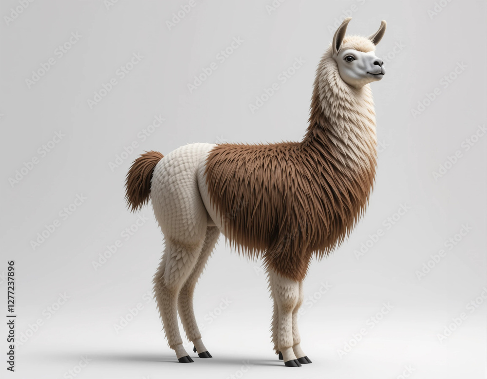 Fototapeta premium Majestic Fluff: Llama Collection