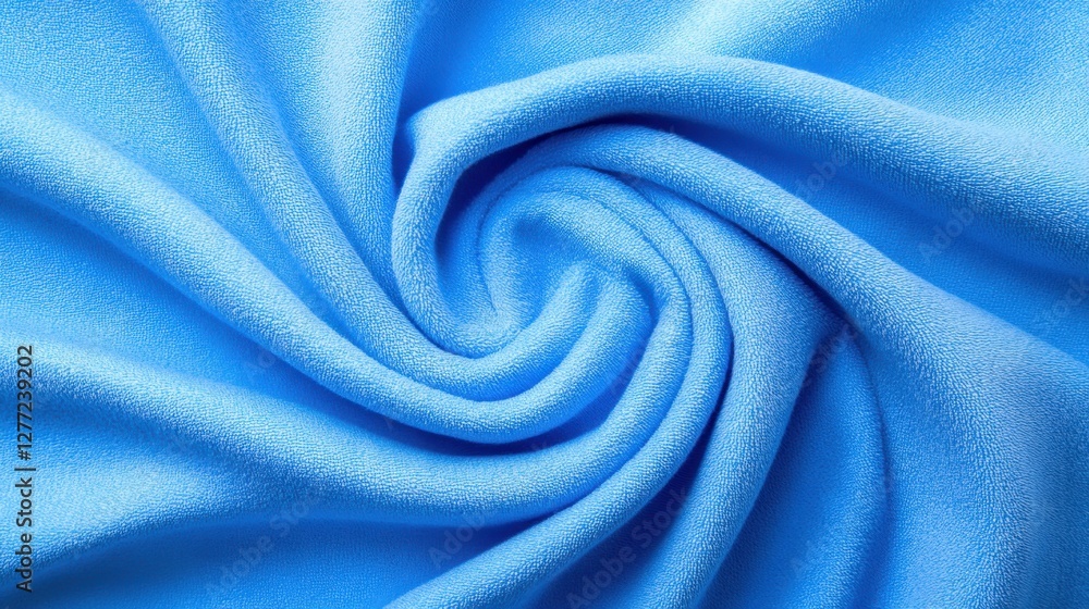 A close-up of a well-folded microfiber cloth with smooth texture. A close-up of a well-folded microfiber cloth with smooth texture.
