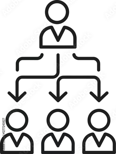 Organizational Hierarchy Icon 3