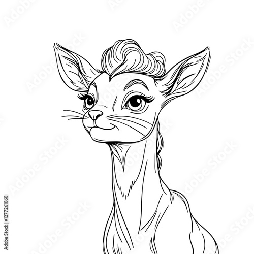 Kids Coloring Games: Cute cut Line Art