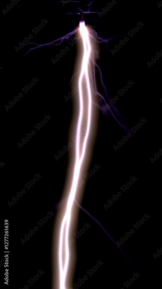 Blazing Charged Bolts Sparking Against A Dark Backdrop Blazing Charged Bolts Sparking Against A Dark Backdrop