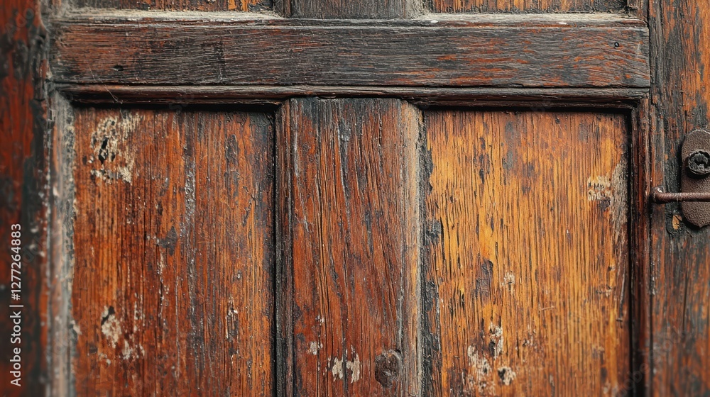 Old Textured Wooden Door with Weathered Grain and Rustic Charm Old Textured Wooden Door with Weathered Grain and Rustic Charm