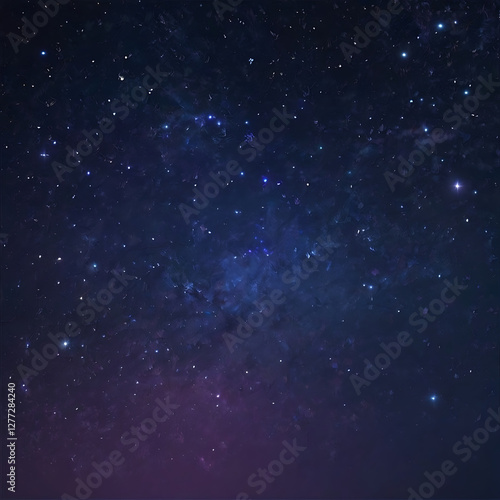 Wallpaper Mural Celestial night sky background with scattered stars, glowing constellations, and a soft gradient of midnight blue and deep violet, creating a dreamy, cosmic vibe. Torontodigital.ca