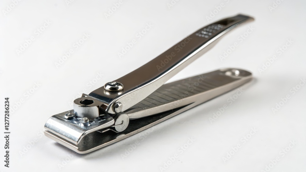 Metal Nail Clipper on White Background Metal Nail Clipper on White Background