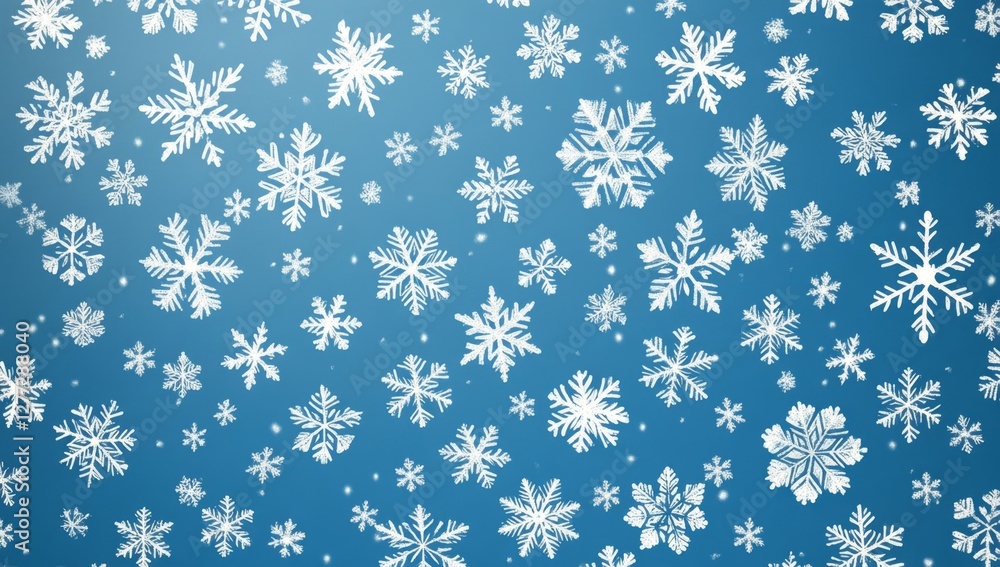Winter snowflake pattern background design Winter snowflake pattern background design