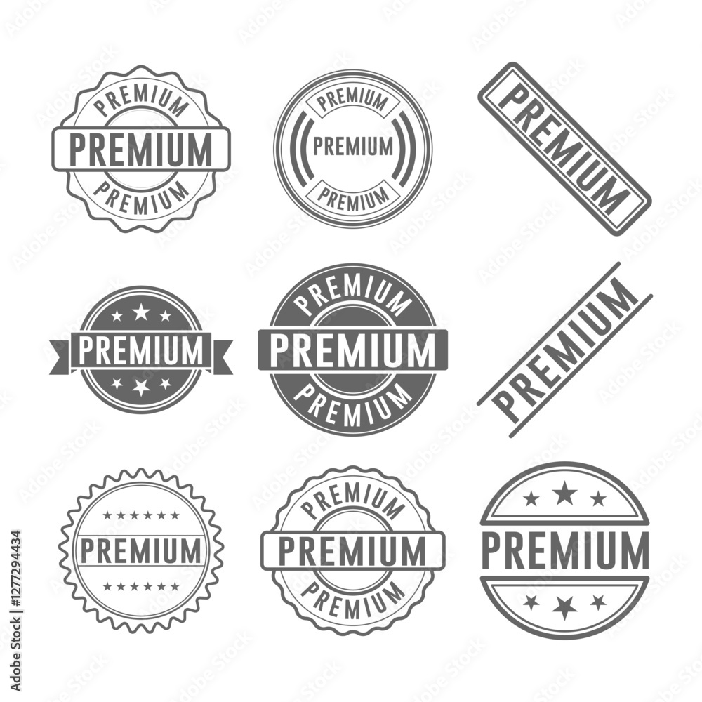 Premium Stamp Graphic design vector element simple and modern, isolated on white background Premium Stamp Graphic design vector element simple and modern, isolated on white background