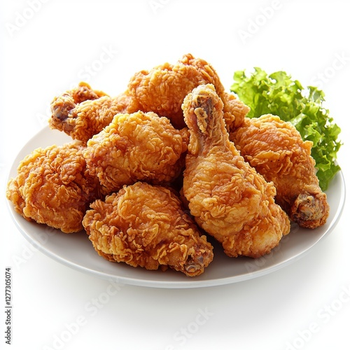 friedn chicken isolated on white background --quality 2 --stylize 250 --v 6.1 Job ID: 8db8d28a-e49a-4ab1-876a-c4c3cffc5e18 photo