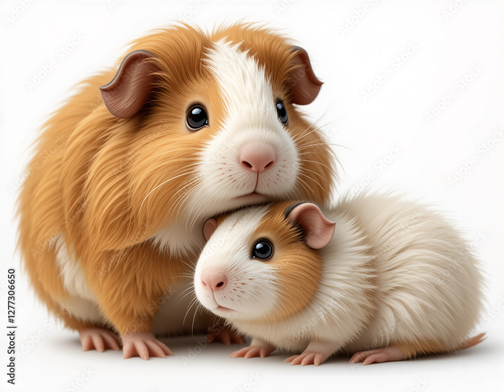 Fototapeta premium Tiny Companion: Guinea Pig