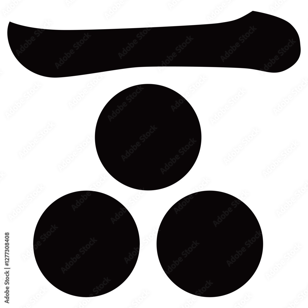 家紋です。一文字三つ星と言います。 家紋です。一文字三つ星と言います。
