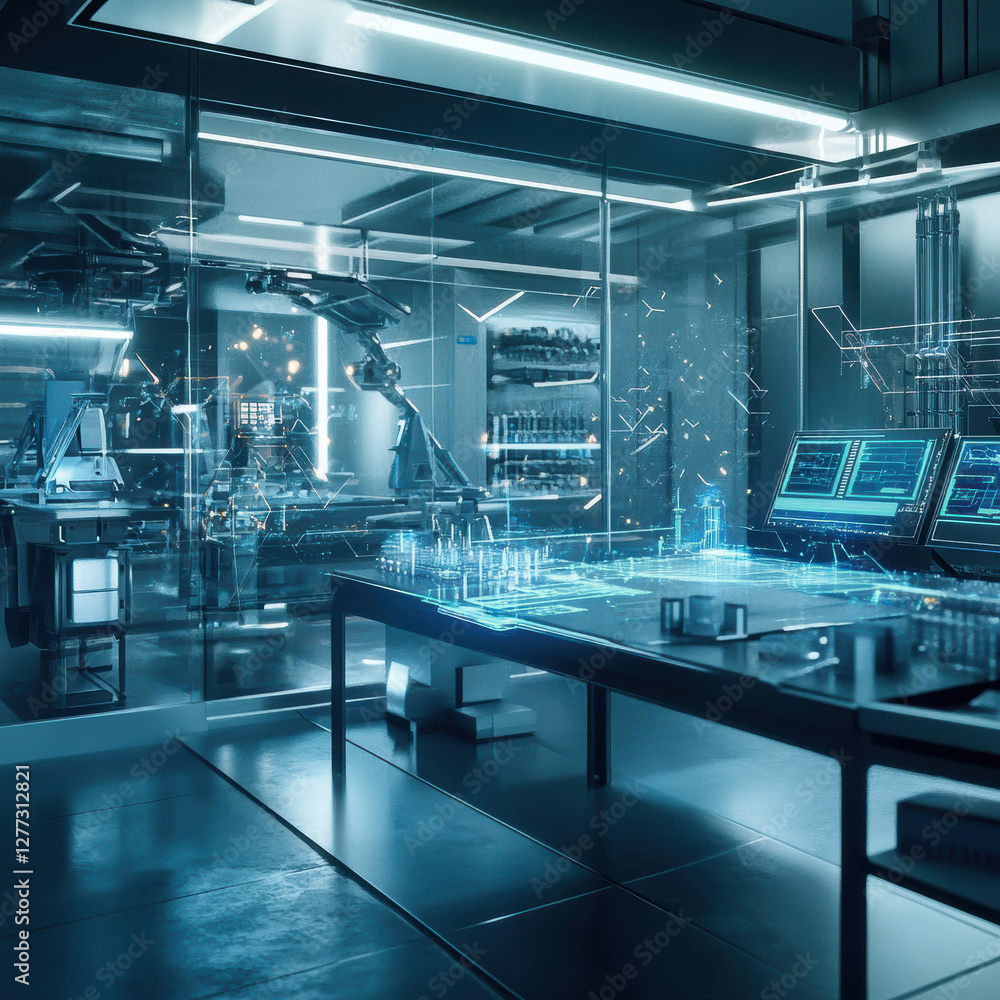 Innovative technology development high-tech lab digital design futuristic environment aerial view advanced concepts Innovative technology development high-tech lab digital design futuristic environment aerial view advanced concepts