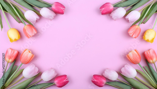 チューリップのフレーム