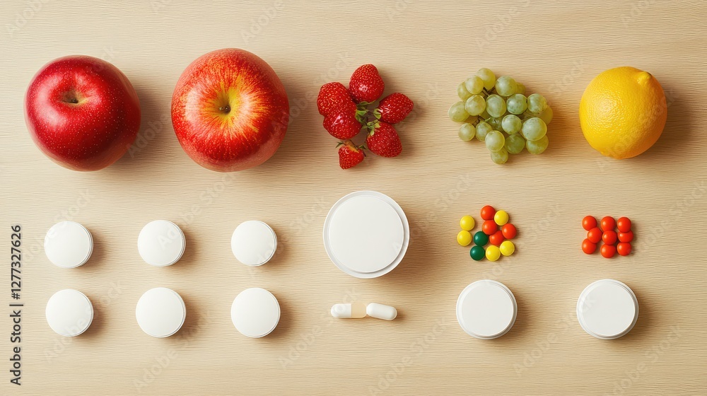 A collection of fresh fruits, vitamins, and medical devices on a wooden table, symbolizing holistic health networks. A collection of fresh fruits, vitamins, and medical devices on a wooden table, symbolizing holistic health networks.
