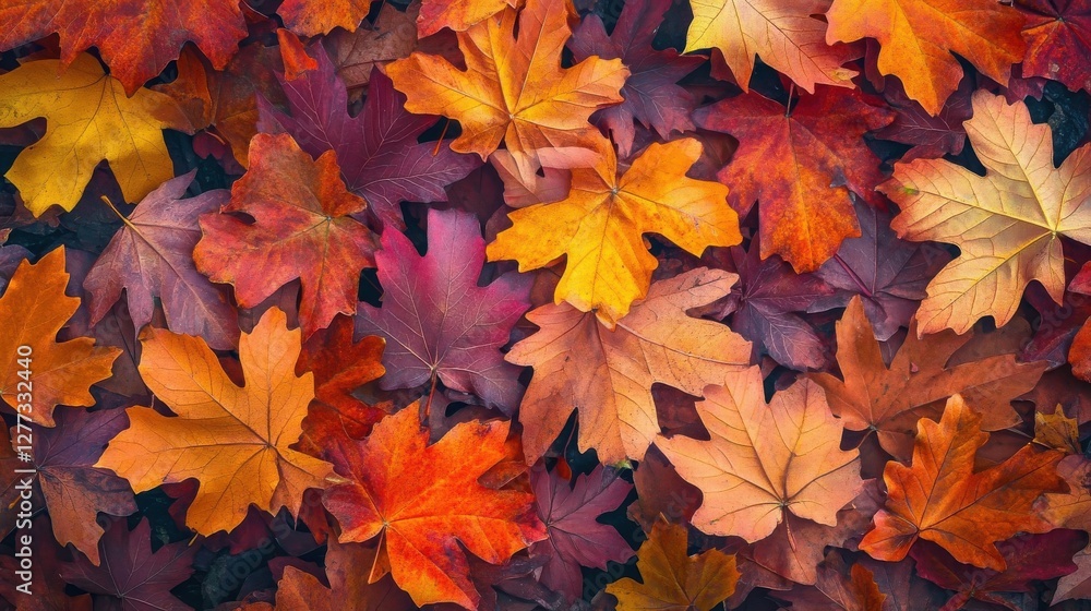 Autumn Maple Leaves Colorful Fall Foliage Autumn Maple Leaves Colorful Fall Foliage