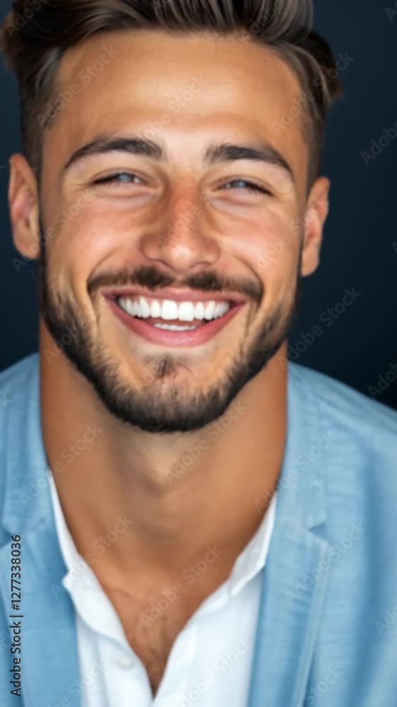 Radiant Portrait: A charismatic young man with a warm, genuine smile, radiating confidence and approachability in a headshot, capturing his positive energy and inviting demeanor. Radiant Portrait: A charismatic young man with a warm, genuine smile, radiating confidence and approachability in a headshot, capturing his positive energy and inviting demeanor.