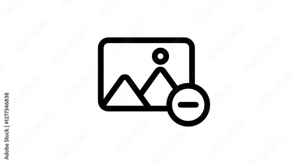 remove image animated icon remove image animated icon