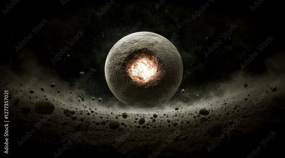 Exploding Planet Asteroid Field Space Cosmic Destruction Fantasy Art Exploding Planet Asteroid Field Space Cosmic Destruction Fantasy Art