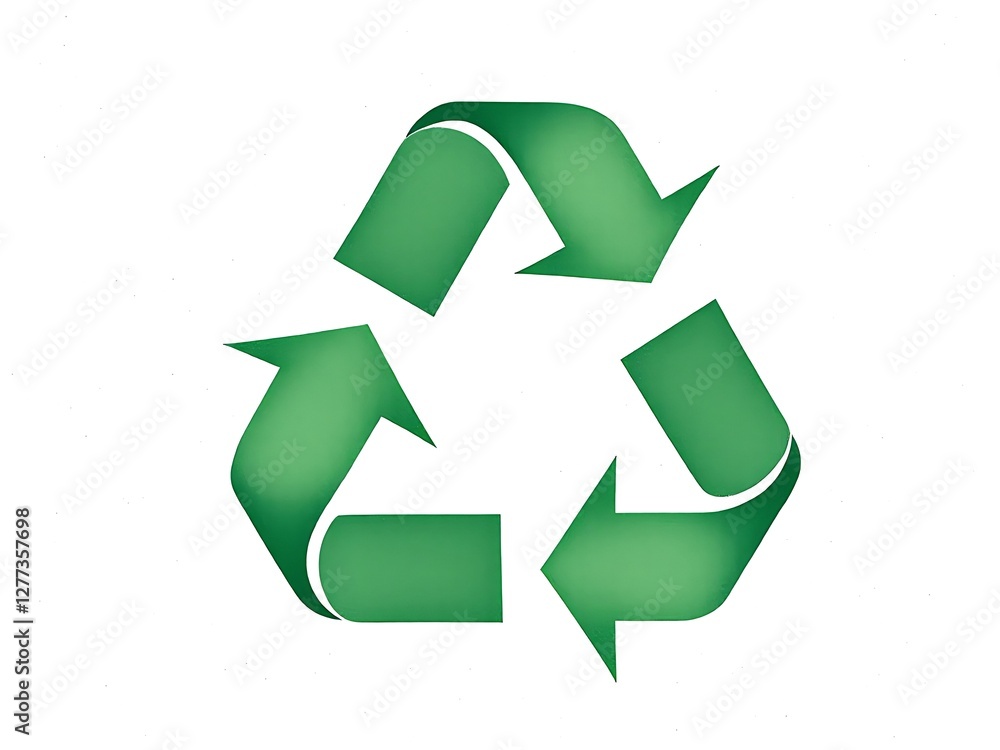 Eco Friendly Green Arrows Recycling Symbol Circular Flow Representing Sustainable Future Eco Friendly Green Arrows Recycling Symbol Circular Flow Representing Sustainable Future