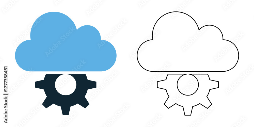 cloud computing icon vector with a modern and tech inspired design. Perfect for data storage, networking, AI, internet services, digital security, and online technology cloud computing icon vector with a modern and tech inspired design. Perfect for data storage, networking, AI, internet services, digital security, and online technology