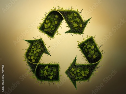 Green Recycle Arrows Ecological Symbol Environment Protection Concept Sustainability