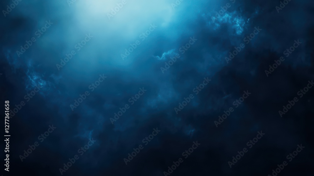 Midnight blue background with smooth texture and blurred white spotlight Midnight blue background with smooth texture and blurred white spotlight