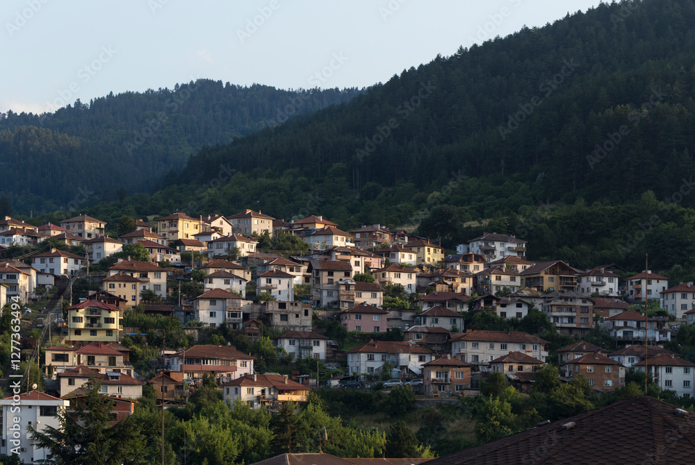 Obraz premium Devin, Smolyan Province, Bulgaria. A city in the Rhodope Mountains.
