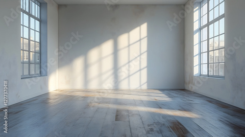 Wallpaper Mural 10窓から明るい自然光が差し込んでる洗練された白色空間ルーム　Gererated AI Torontodigital.ca