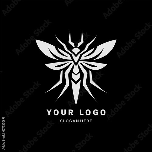 A sleek, cyber-inspired hornet logo with sharp, geometric lines. Perfect for gaming teams, tech brands, and futuristic branding. Symbolizes speed, power, precision, and innovation.