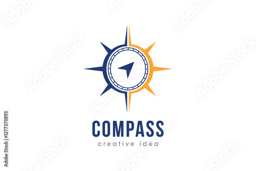 Creative Compass Concept Logo Design Template