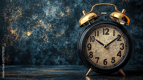 Wallpaper Mural 2024 and 2025 on a black alarm clock with copy space for the New Year concept, marking the transition and highlighting the new yearâ€™s fresh start for businesses.  Torontodigital.ca