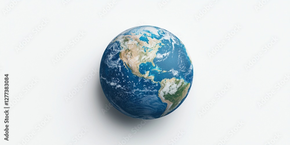 Fototapeta premium E-Government Concepts. Globe illustrating Earth with continents and oceans visible.