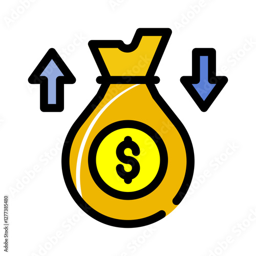 Savings coins money with stars suitable for finance blogs, investment articles, business presentations, financial newsletters, and banking advertisements.

