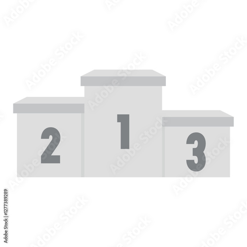 Podium competition 1st 2nd 3rd