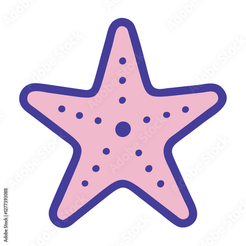 Starfish marine life icon