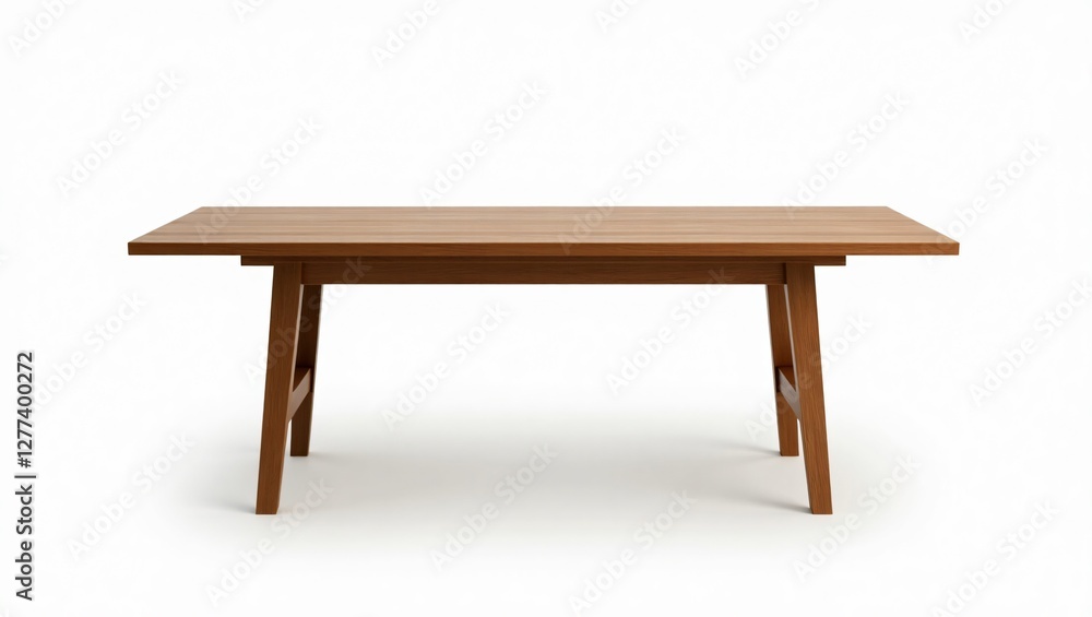 Fototapeta premium wooden table isolated on white background