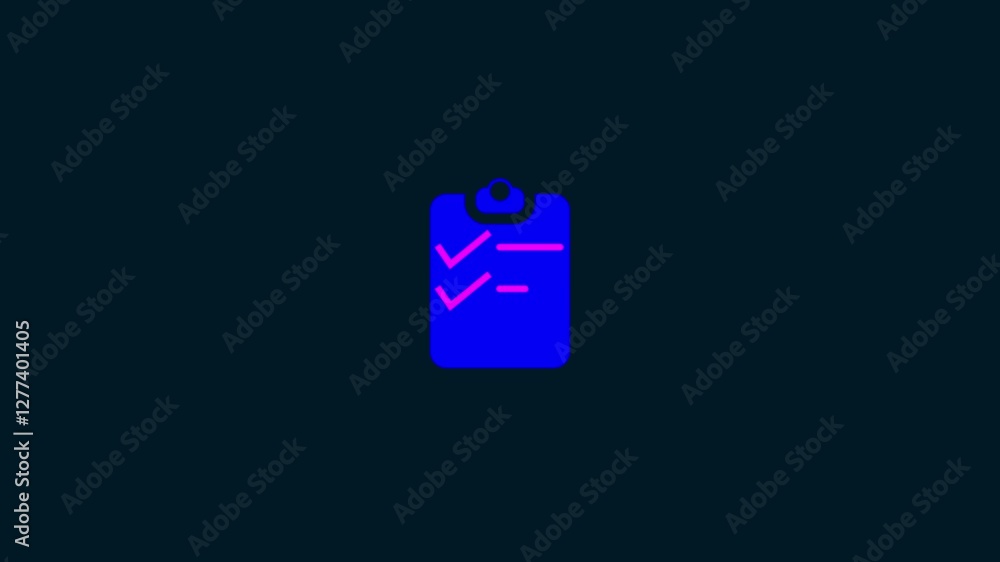 Plan in notepad Animation with transparent background Plan in notepad Animation with transparent background